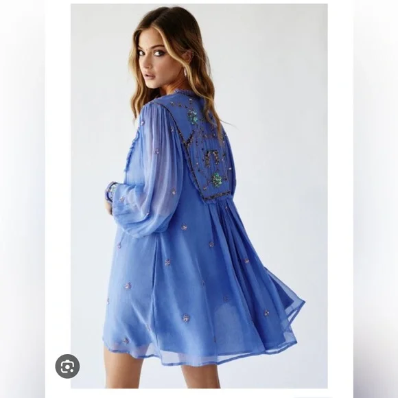Free People Bali Golden Sun Embellished Beaded Party Mini Dress Dresses Free People Bali Golden Sun Embellished Beaded Party Mini Dress Dresses